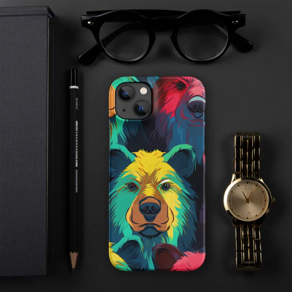 The Colorful Essence of Bears | Phone Case |  14 Plus | Snap Case | Matte