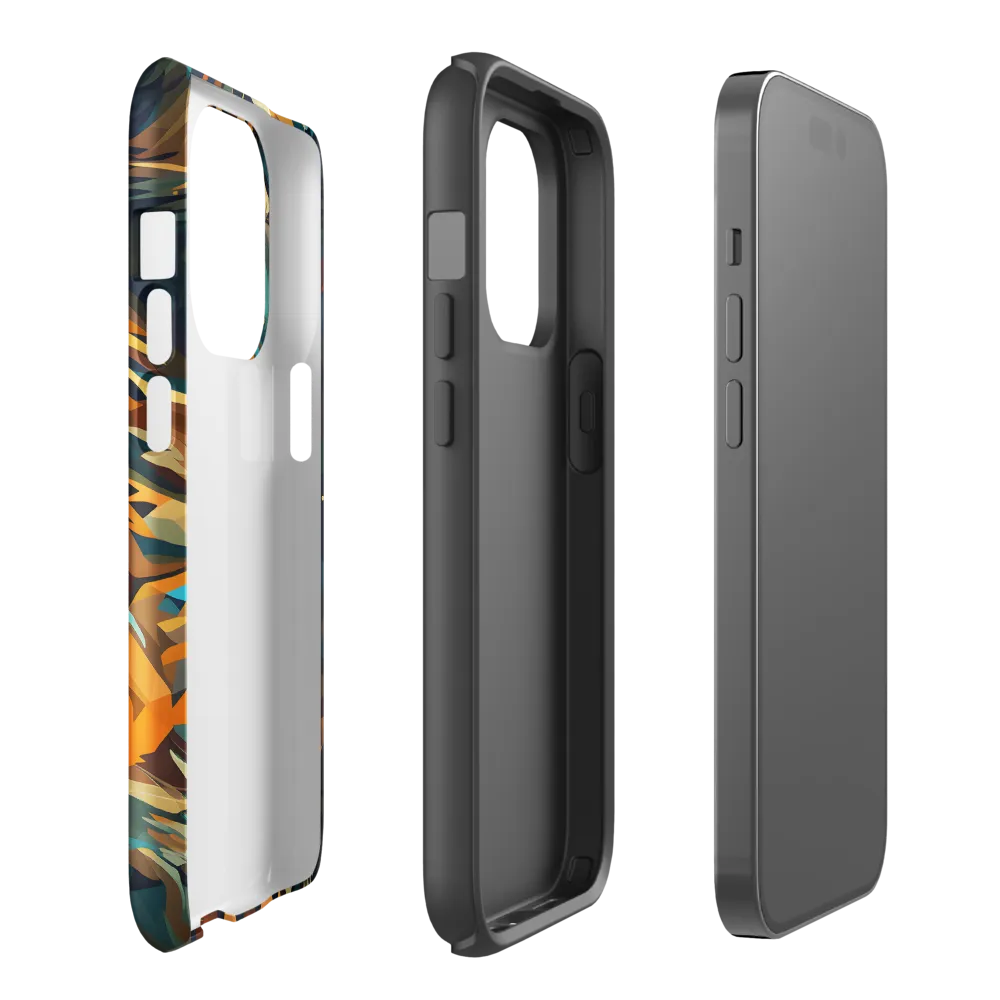 Wild Symphony: Abstract Tigers | Phone Case |  14 Pro | Tough Case | Glossy