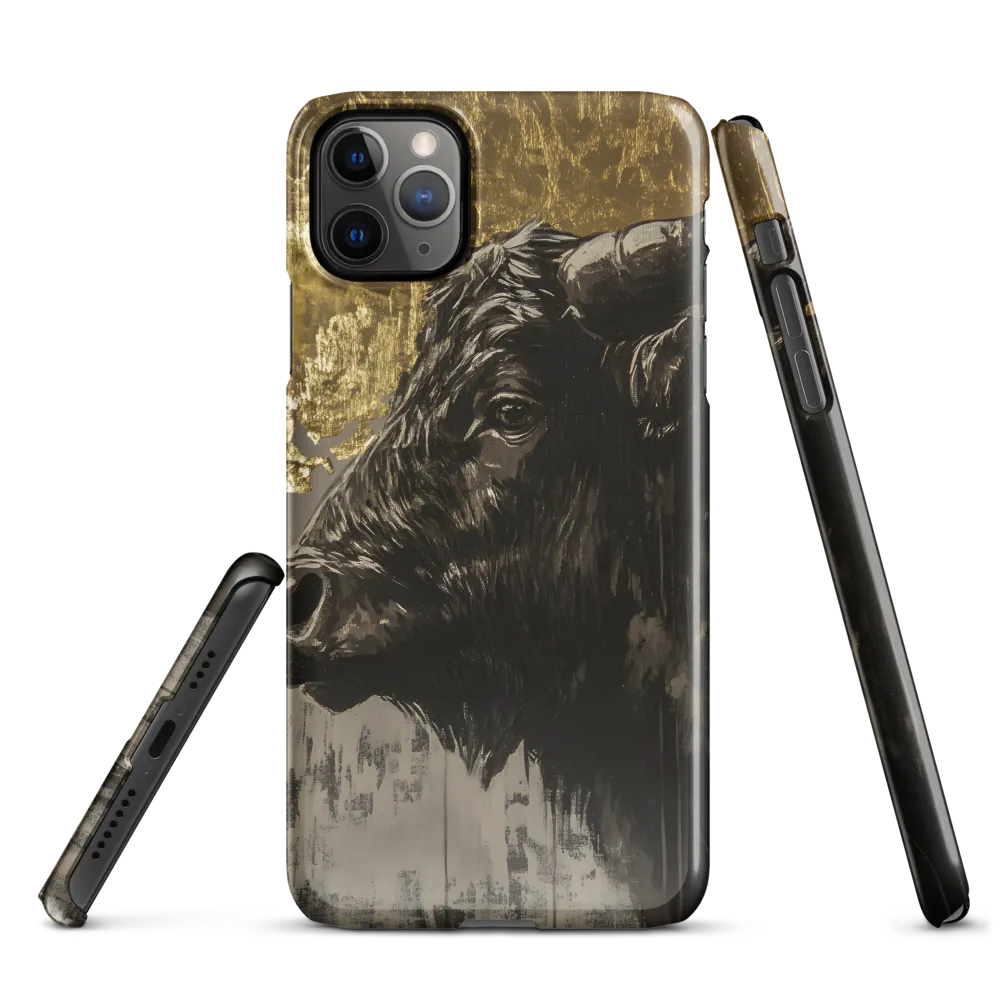 Majestic Bull Against the Golden Horizon | Phone Case |  11 Pro Max | Snap Case | Glossy