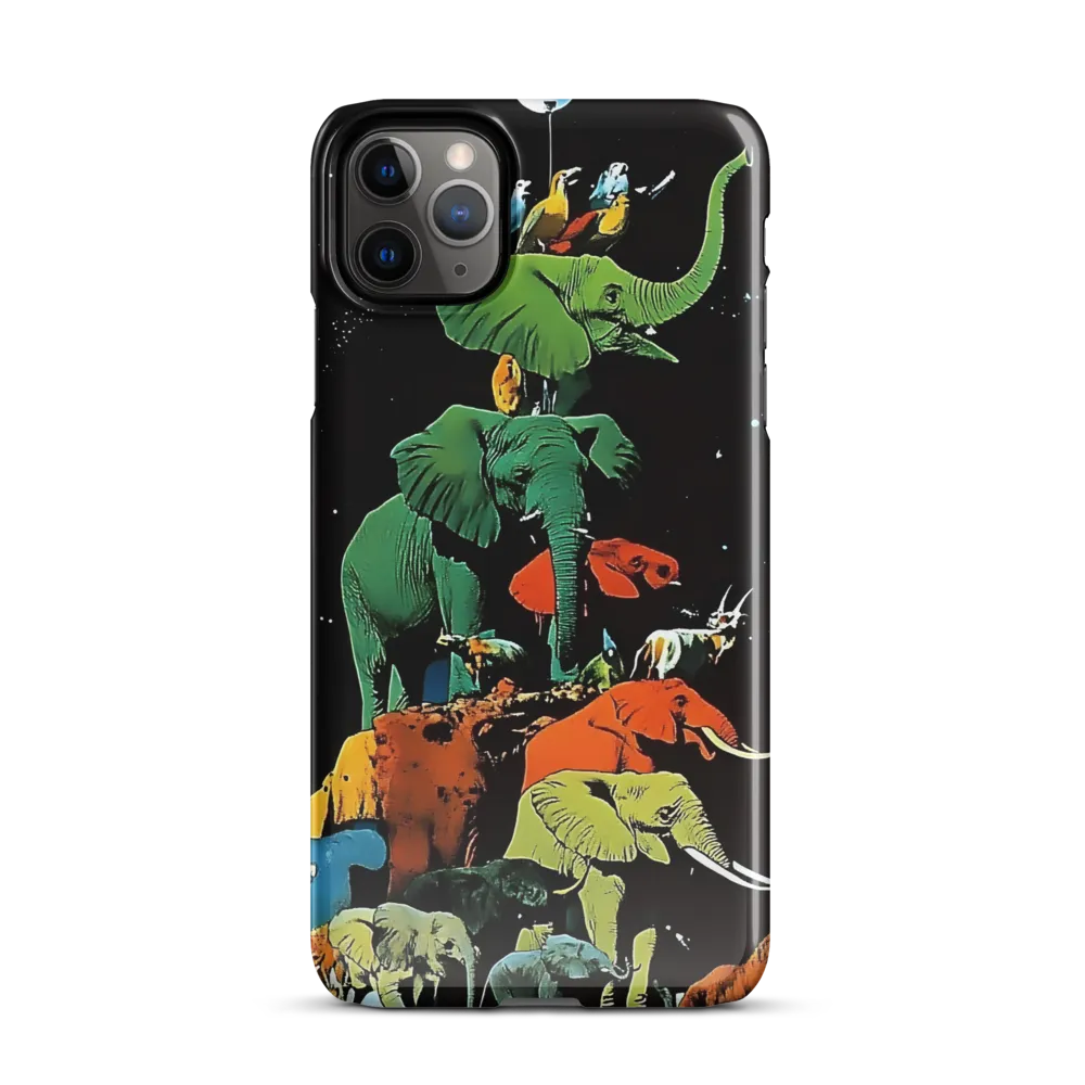 The Playful Tower of Elephants | Phone Case |  11 Pro Max | Snap Case | Glossy