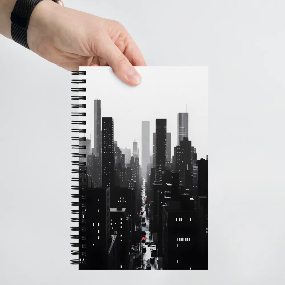 Urban Essence in Monochrome | Spiral Notebook