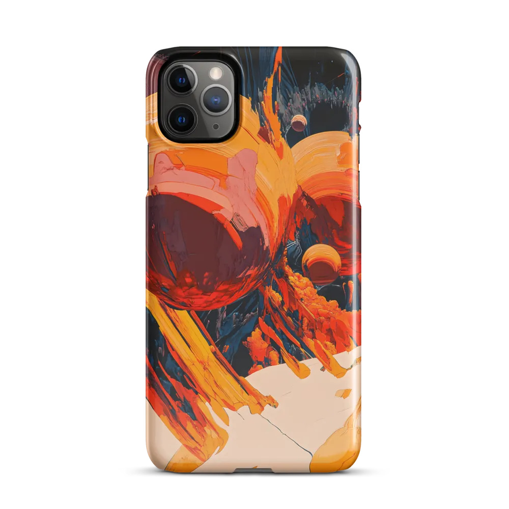 Celestial Fusion: A Cosmic Encounter | Phone Case |  11 Pro Max | Snap Case | Glossy