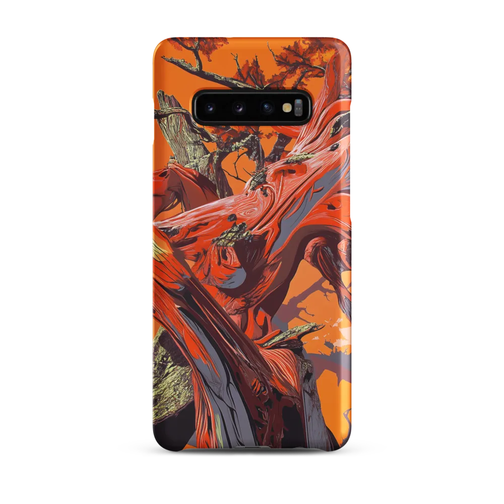 Life in Motion: An Abstract Tree | Phone Case |  S10 Plus | Snap Case | Matte