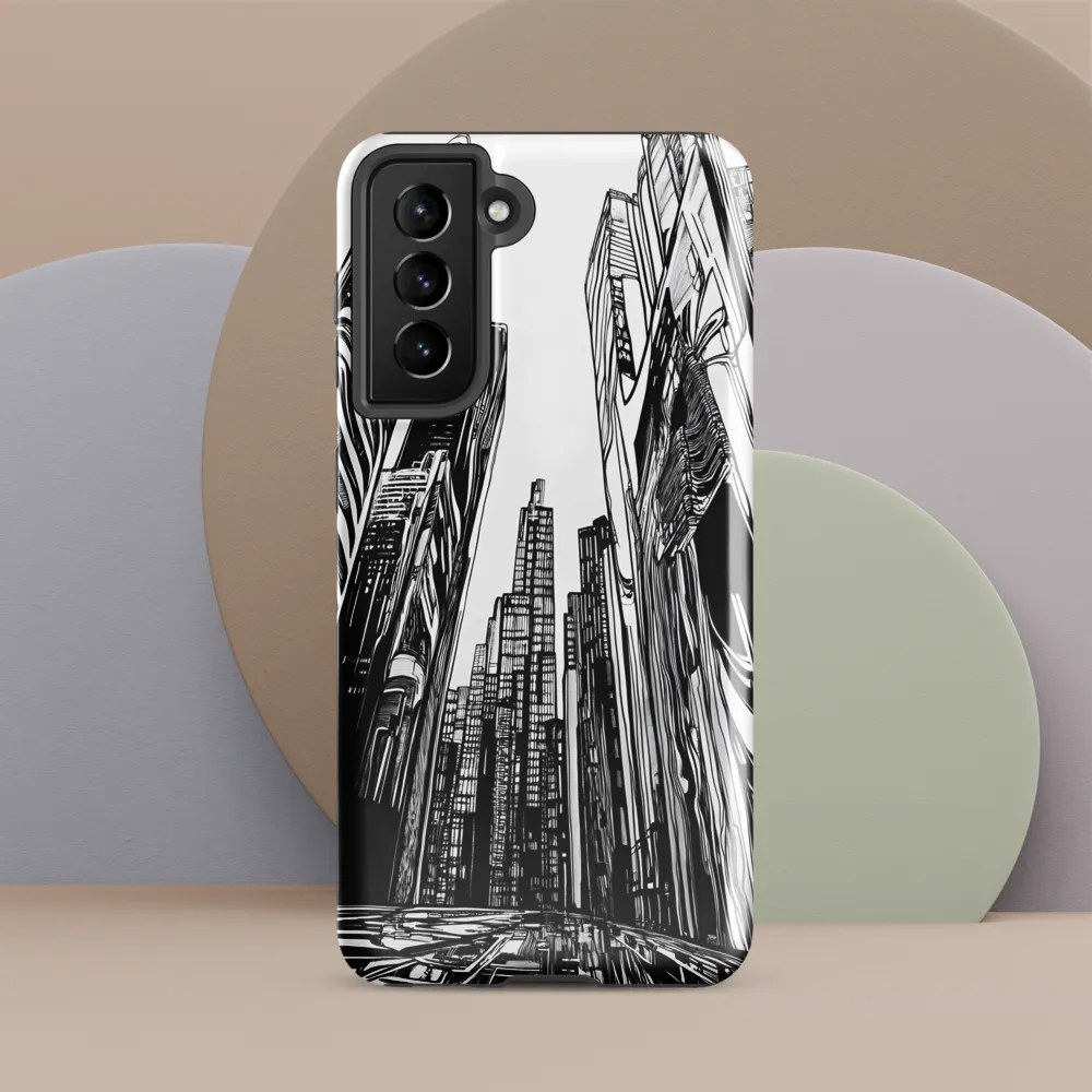 Urban Echoes: A Line Art Journey