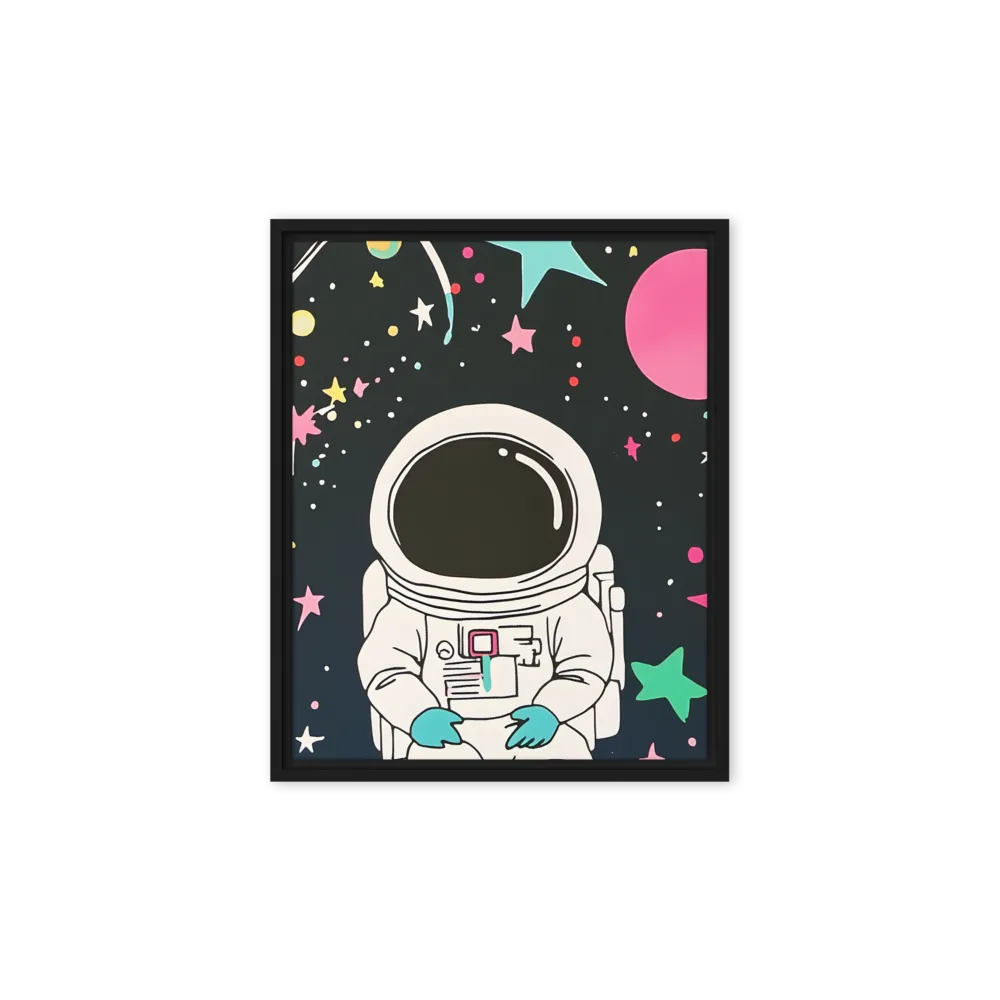 Cosmic Dreamer | Canvas with Black Frame | 8″×10″