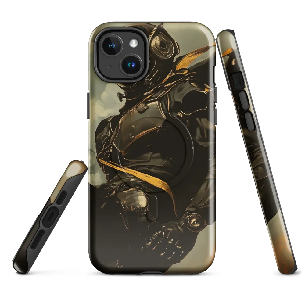 Ethereal Explorer: The Enigmatic Astronaut | Phone Case |  14 Plus | MagSafe® Tough Case | Glossy