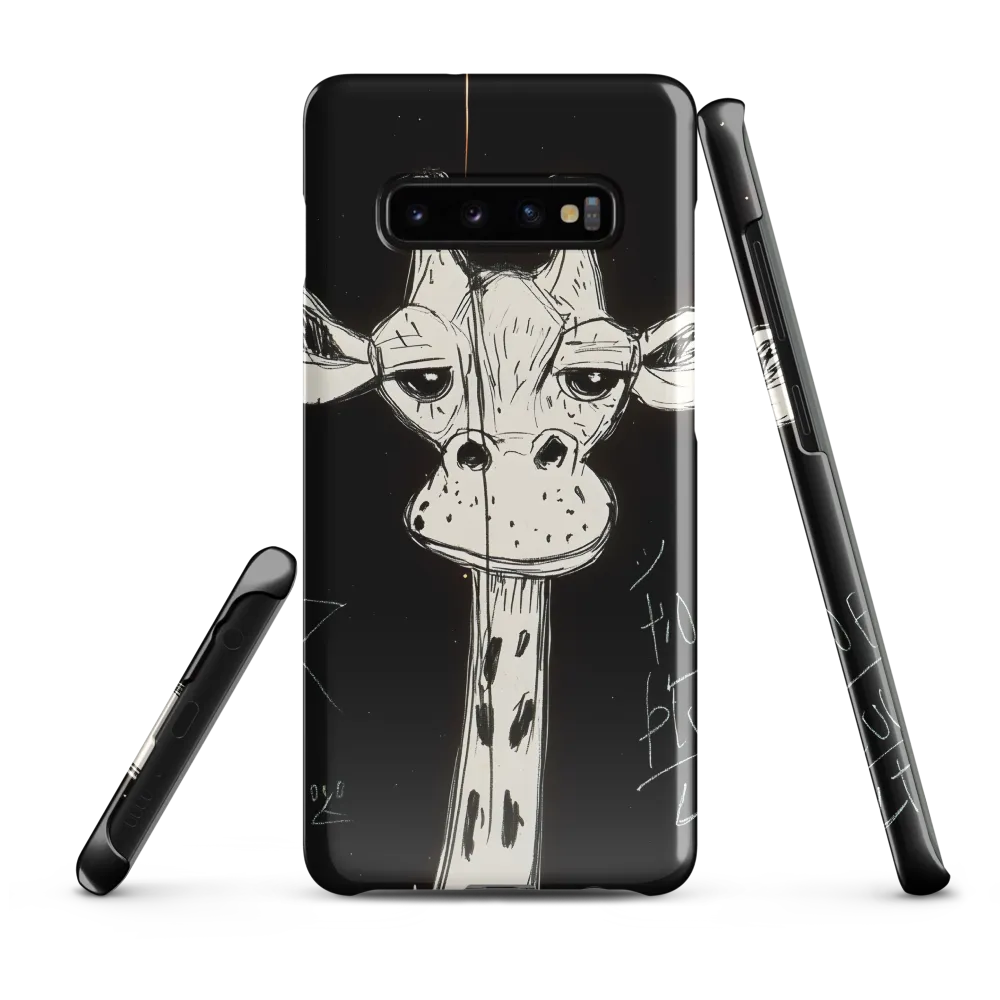 Whimsical Giraffe in Ink | Phone Case |  S10 Plus | Snap Case | Glossy