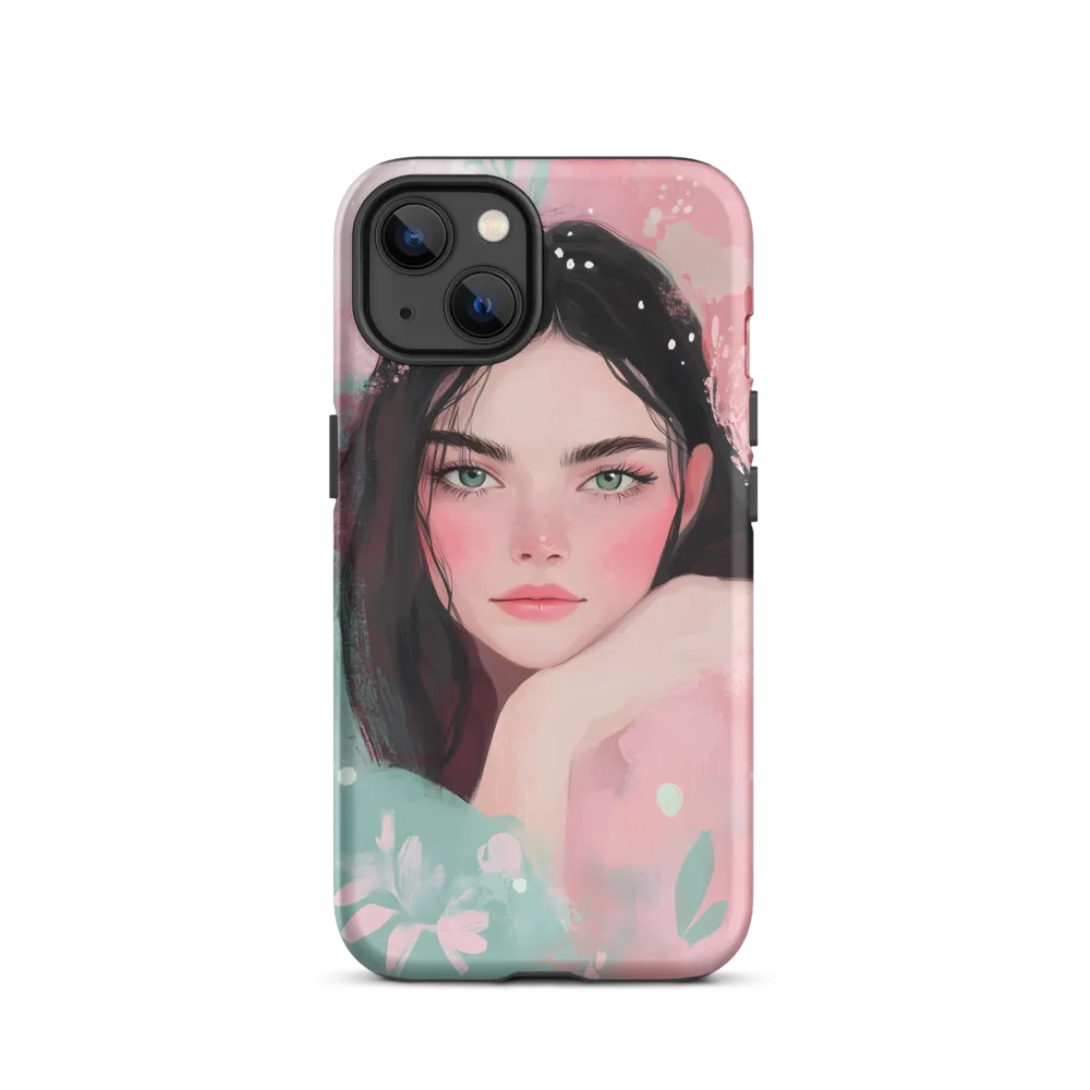 Mint & Rose — Portrait in Pastel Washes