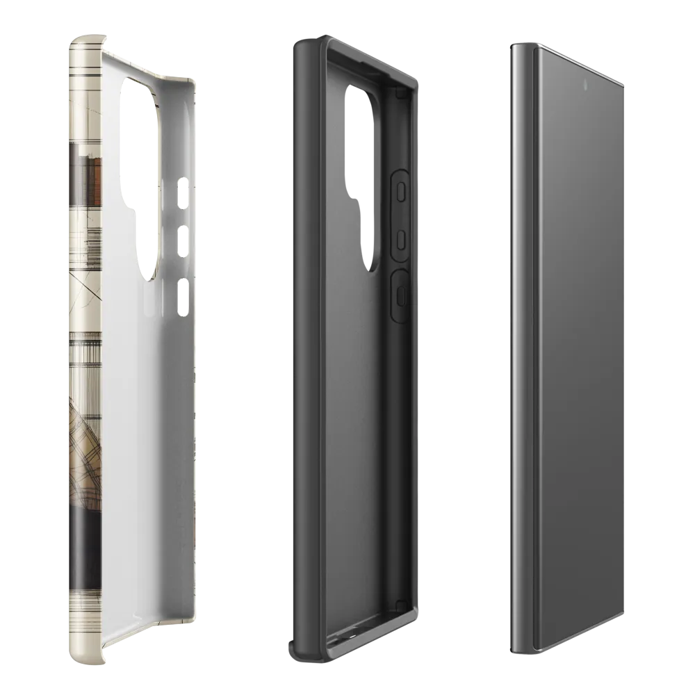 Quiet Reflections in Line | Phone Case |  S23 Ultra | Tough Case | Glossy