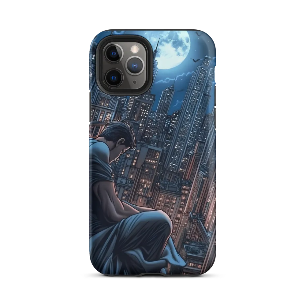Reflections of a City Under the Moon