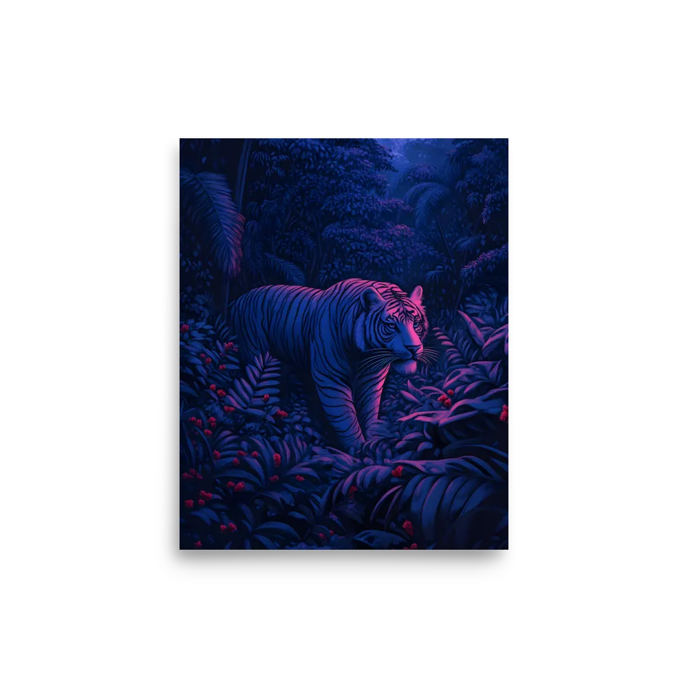 Mystic Prowler: The White Tiger in the Jungle | Poster | 8″×10″