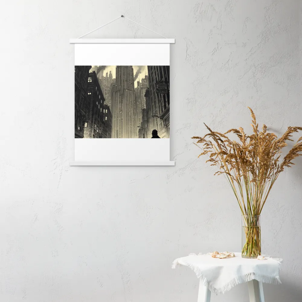 Echoes of the City | Poster With White Wood Hanger | 18″×24″
