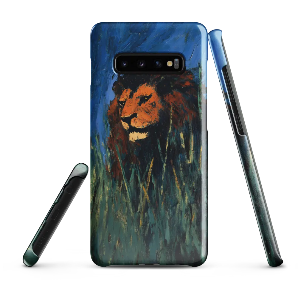 Encountering the King of the Savanna | Phone Case |  S10 Plus | Snap Case | Glossy