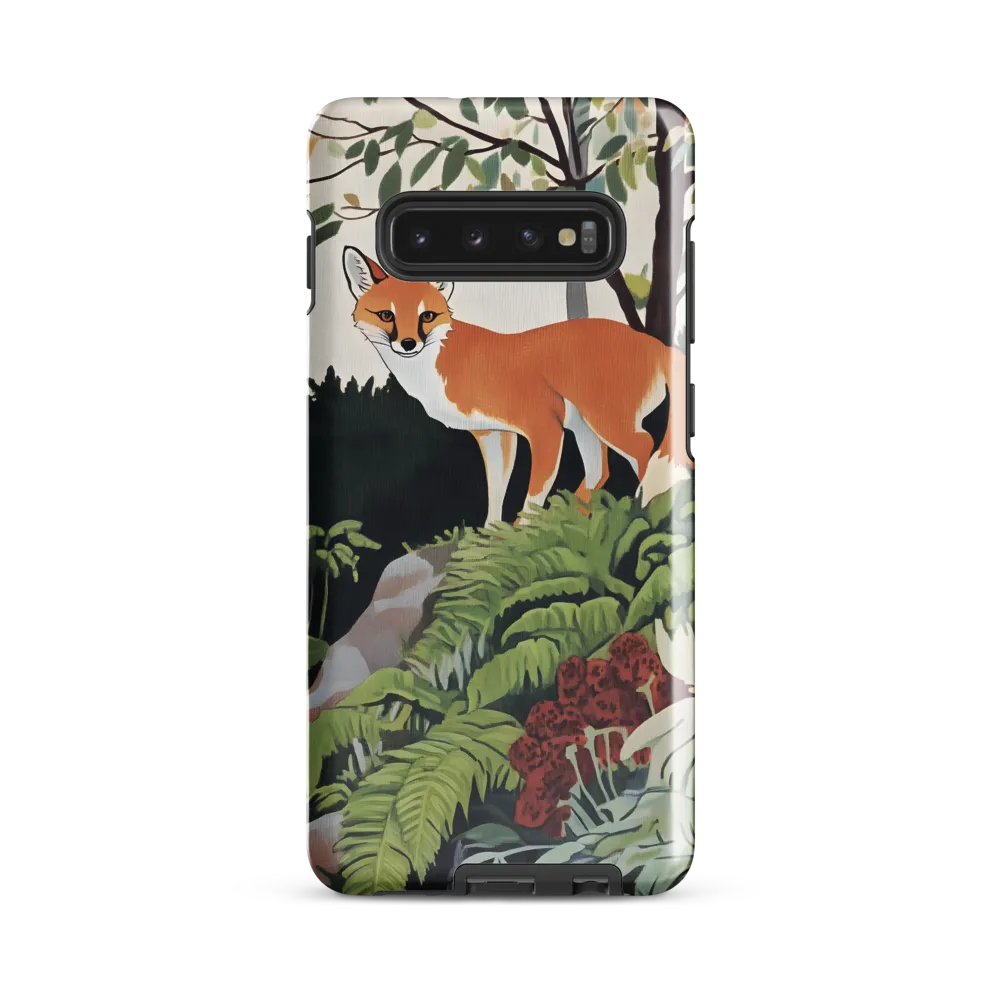 Whispers of the Forest: An Illustrated Fox | Phone Case |  S10 Plus | Tough Case | Glossy