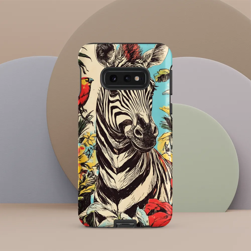 Zebra in Tropical Reverie