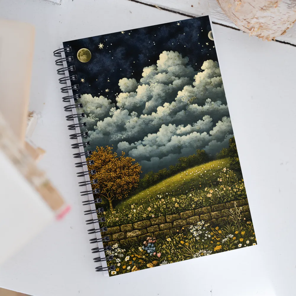 Whispers of a Dreamy Night | Spiral Notebook