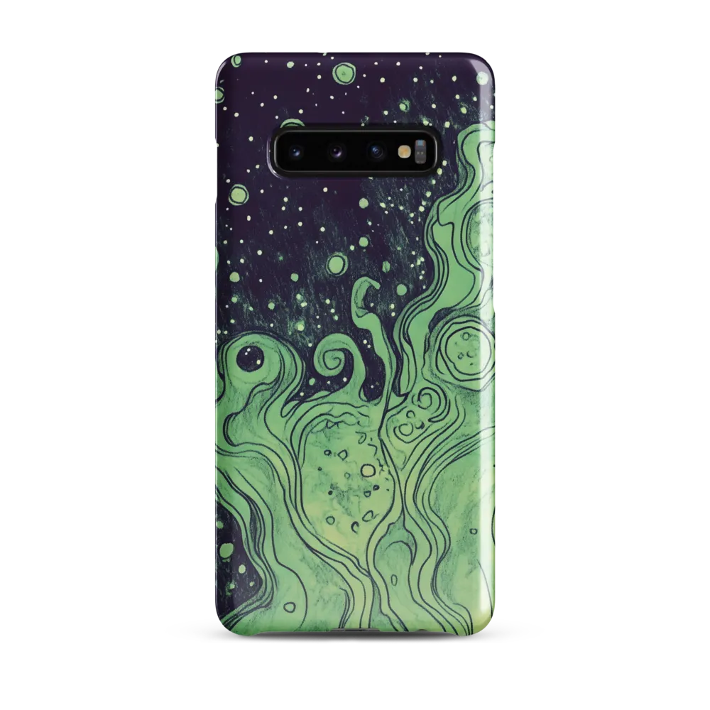 Cosmic Whirl: An Abstract Journey | Phone Case |  S10 Plus | Snap Case | Glossy