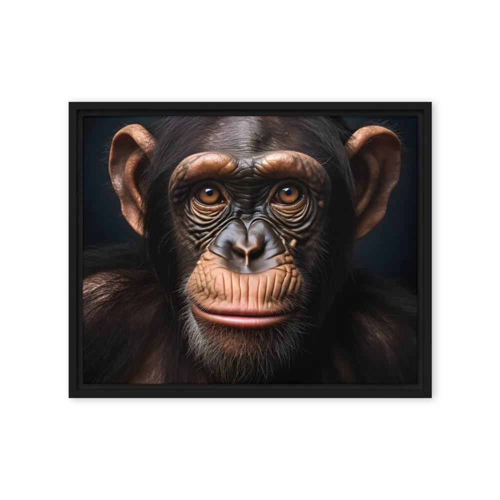 Whispers of Curiosity | Canvas with Black Frame | 16″×20″