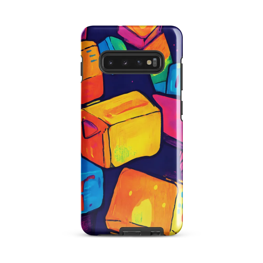 Vibrant Shapes of Joy | Phone Case |  S10 Plus | Tough Case | Glossy