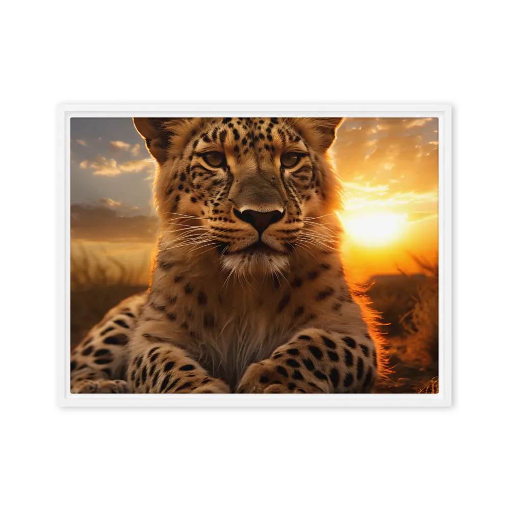 Regal Presence: The Leopard at Sunset