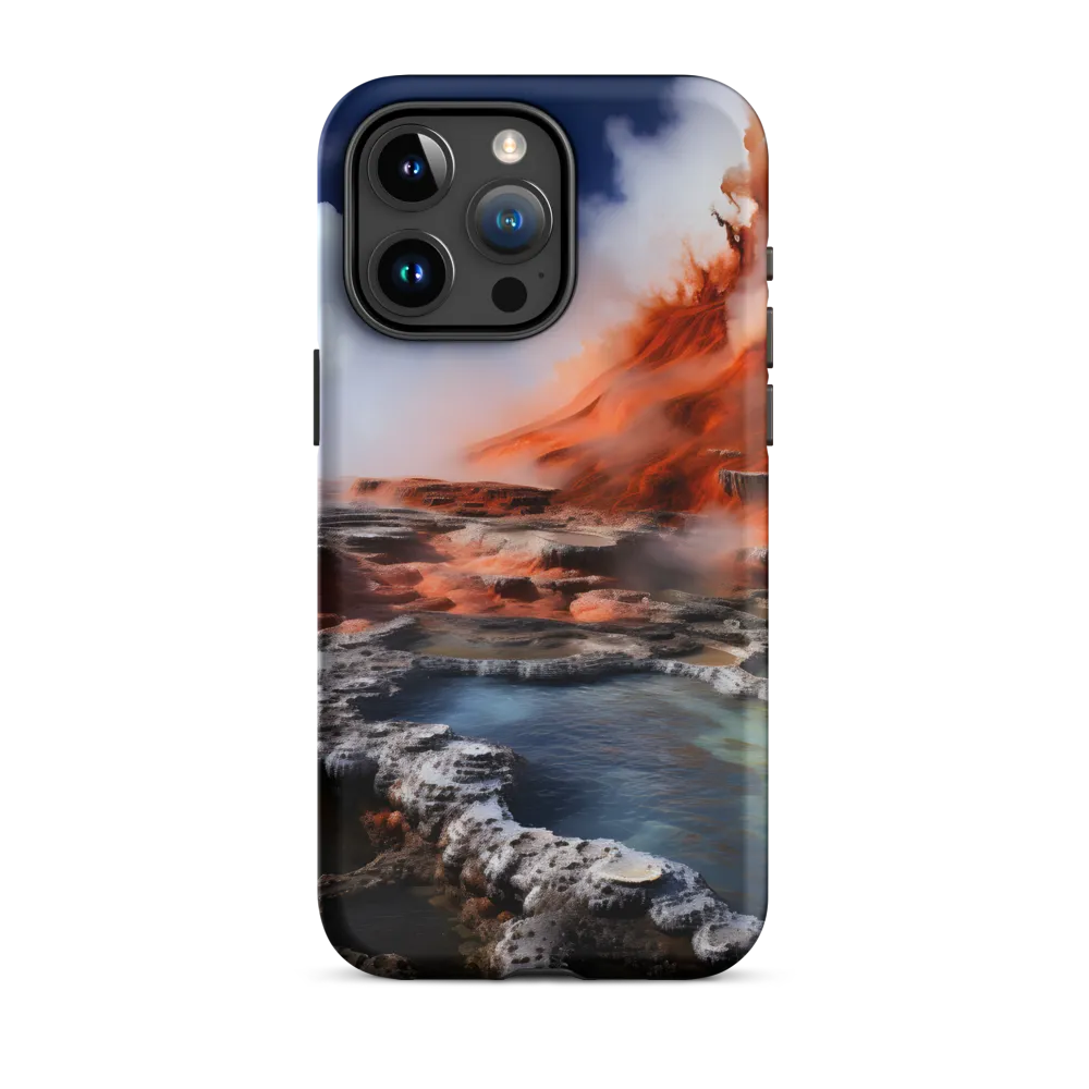Nature's Fury: The Volcano's Expression | Phone Case |  15 Pro Max | Tough Case | Matte
