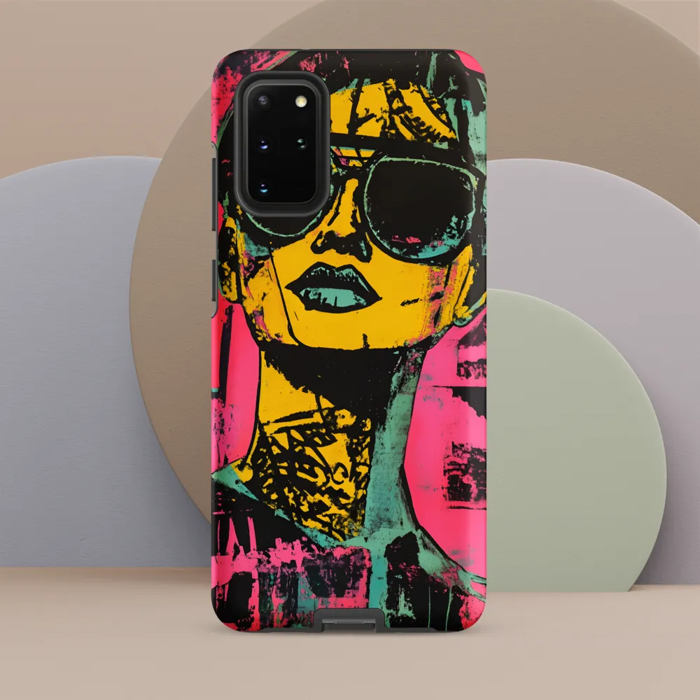 Confident Portrait in Neon Colors