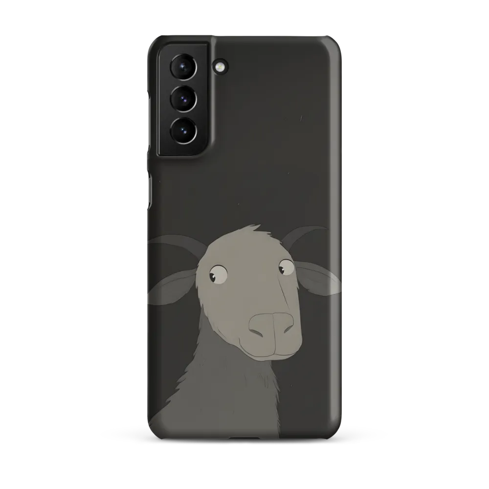 Whimsical Goat in Darkness