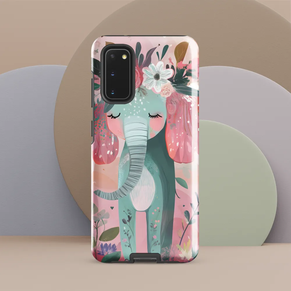 Whimsical Elephant in Bloom