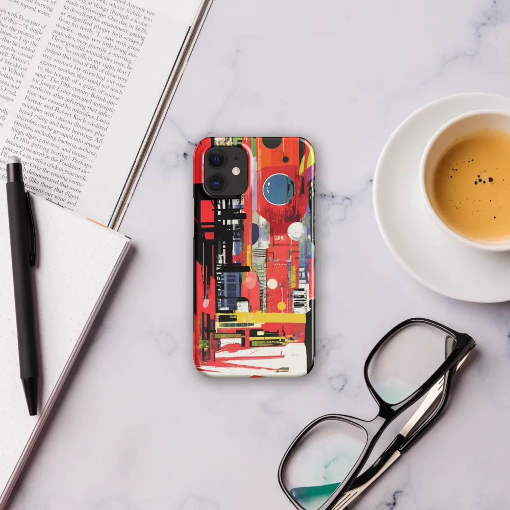 Urban Echoes: A Futuristic Reverie | Phone Case |  12 Mini | Snap Case | Glossy