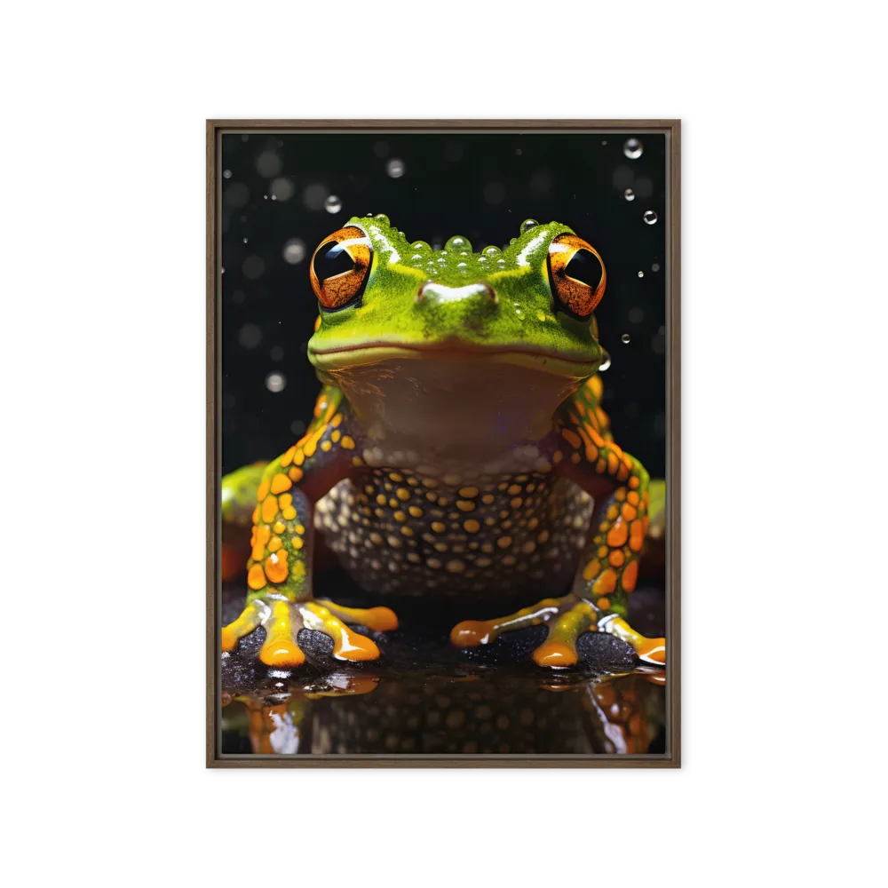 Emerald Elegance: The Frog in Focus