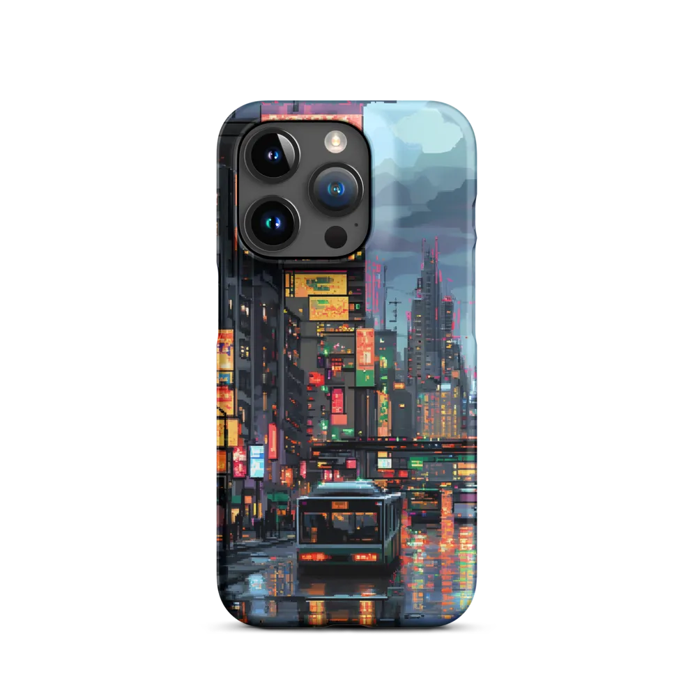 Neon Dreams: A Pixelated Urban Night