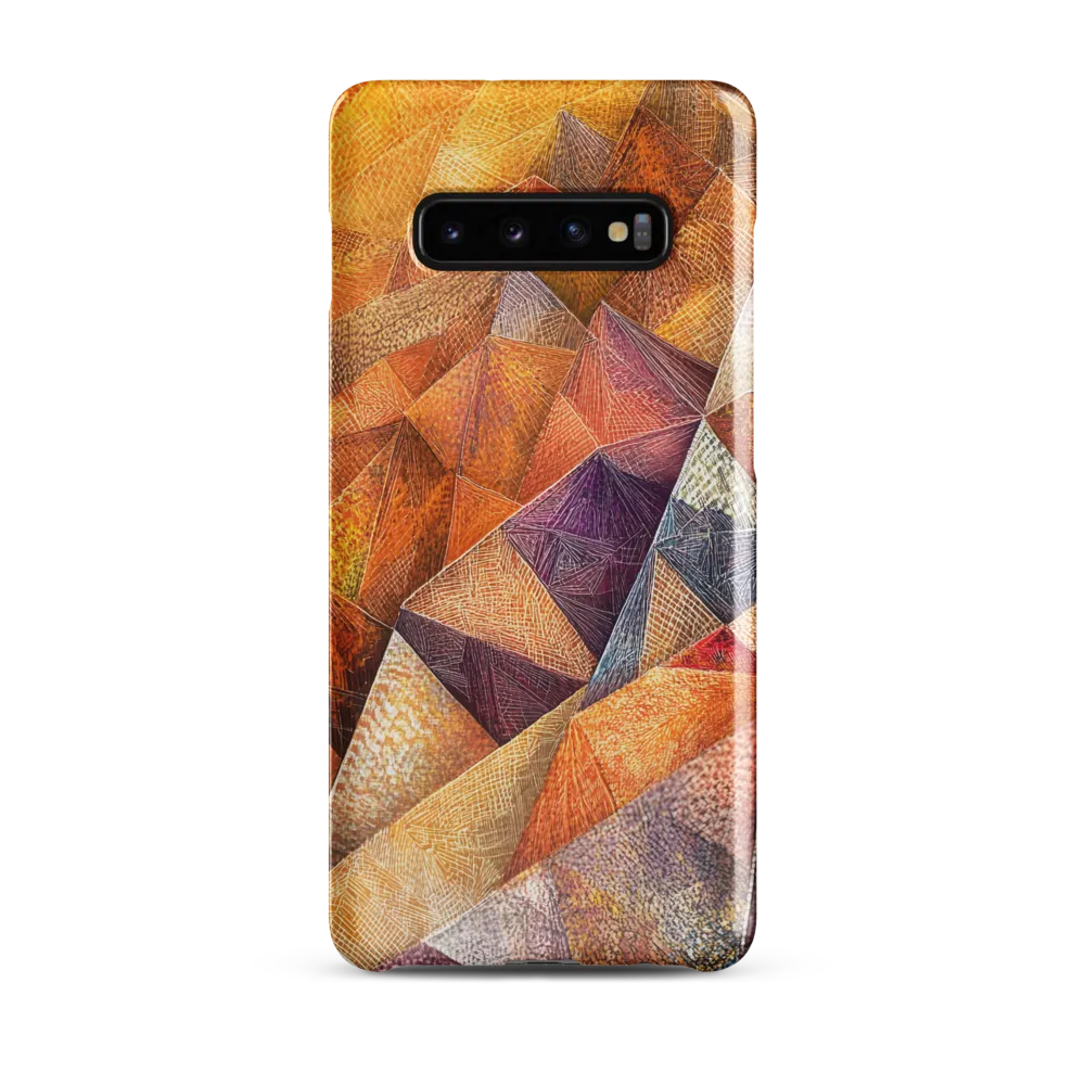 Geometric Warmth | Phone Case |  S10 Plus | Snap Case | Glossy