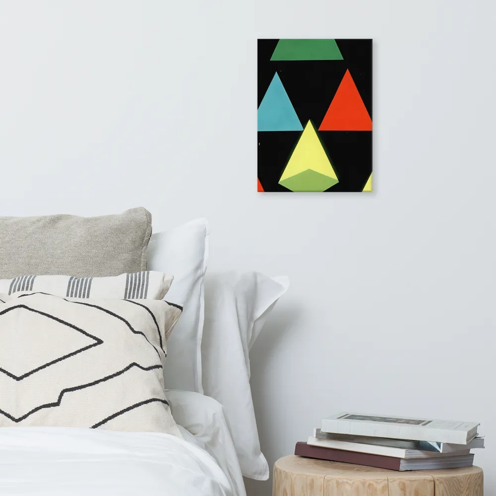 Geometric Harmony in Color | Canvas | 12″×16″