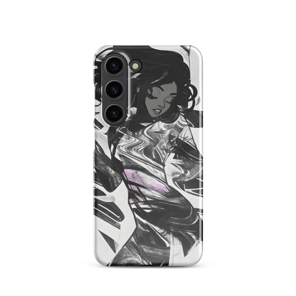 Fluid Grace: The Dance of Shadows | Phone Case |  S23 | Snap Case | Glossy