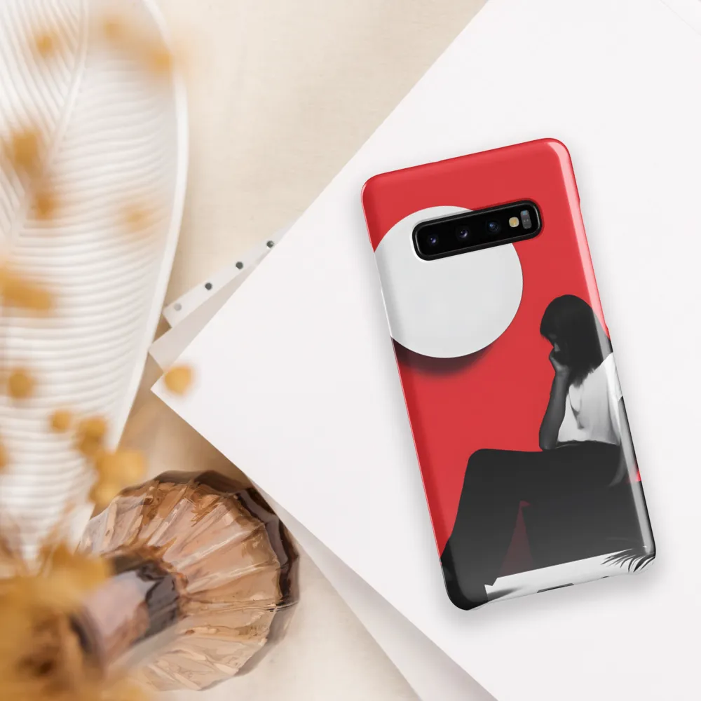 Contemplation in Red | Phone Case |  S10 Plus | Snap Case | Glossy