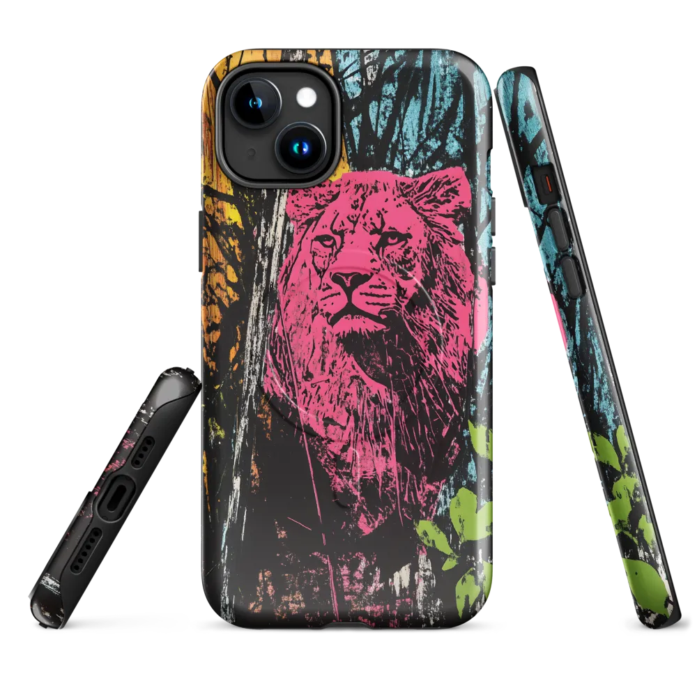 Fierce Vibrance: The Pink Lion