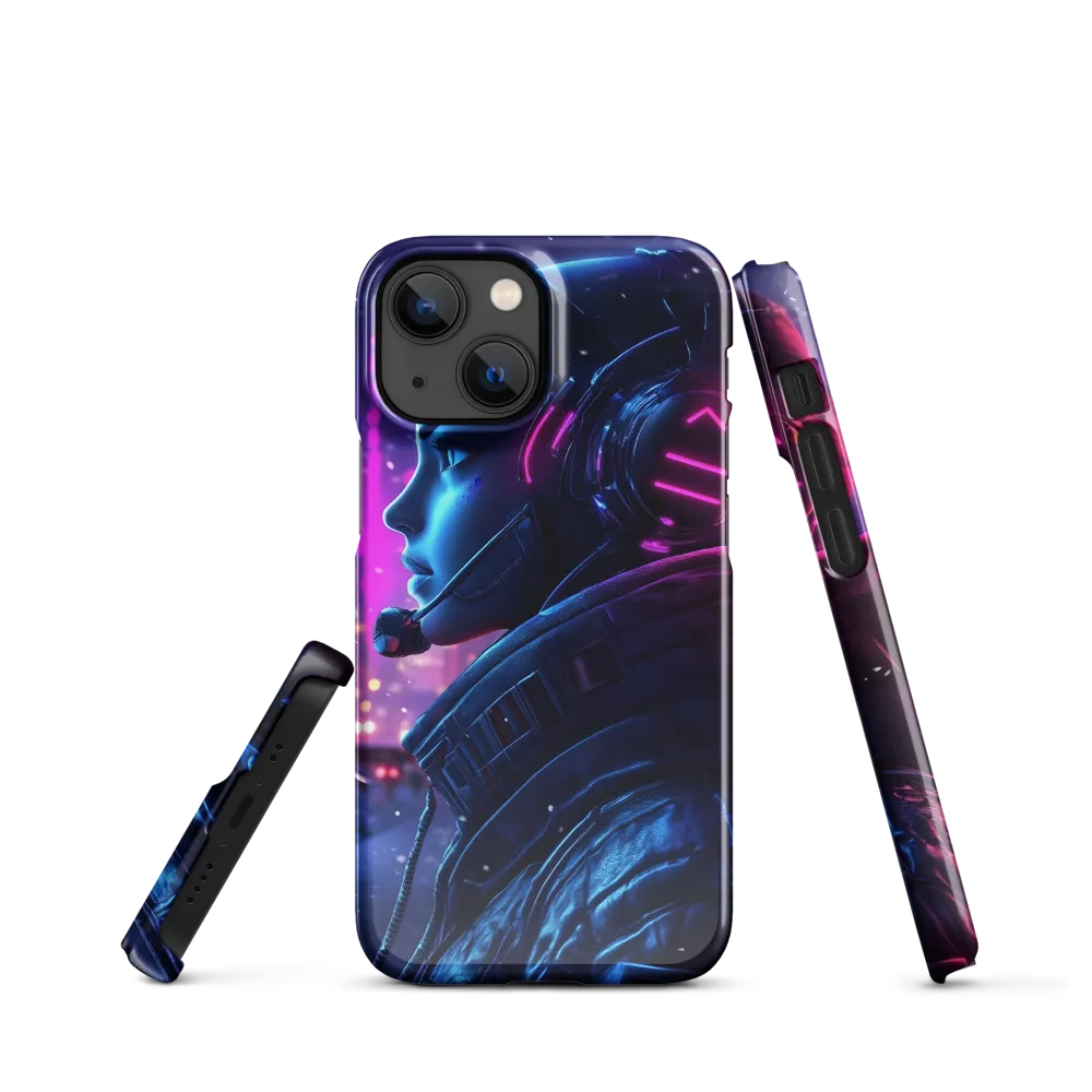 Dystopian Elegance: Cyberpunk Figure in Neon