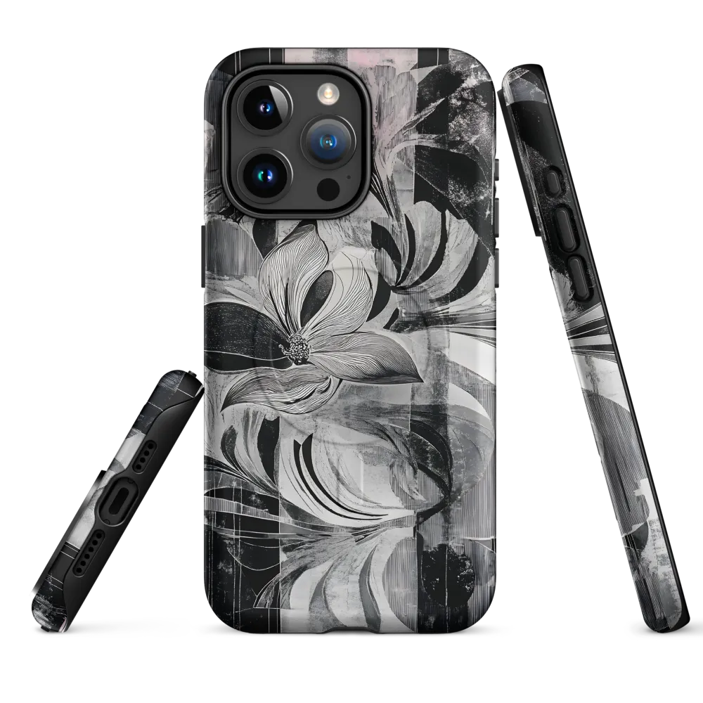 Floral Fusion in Monochrome