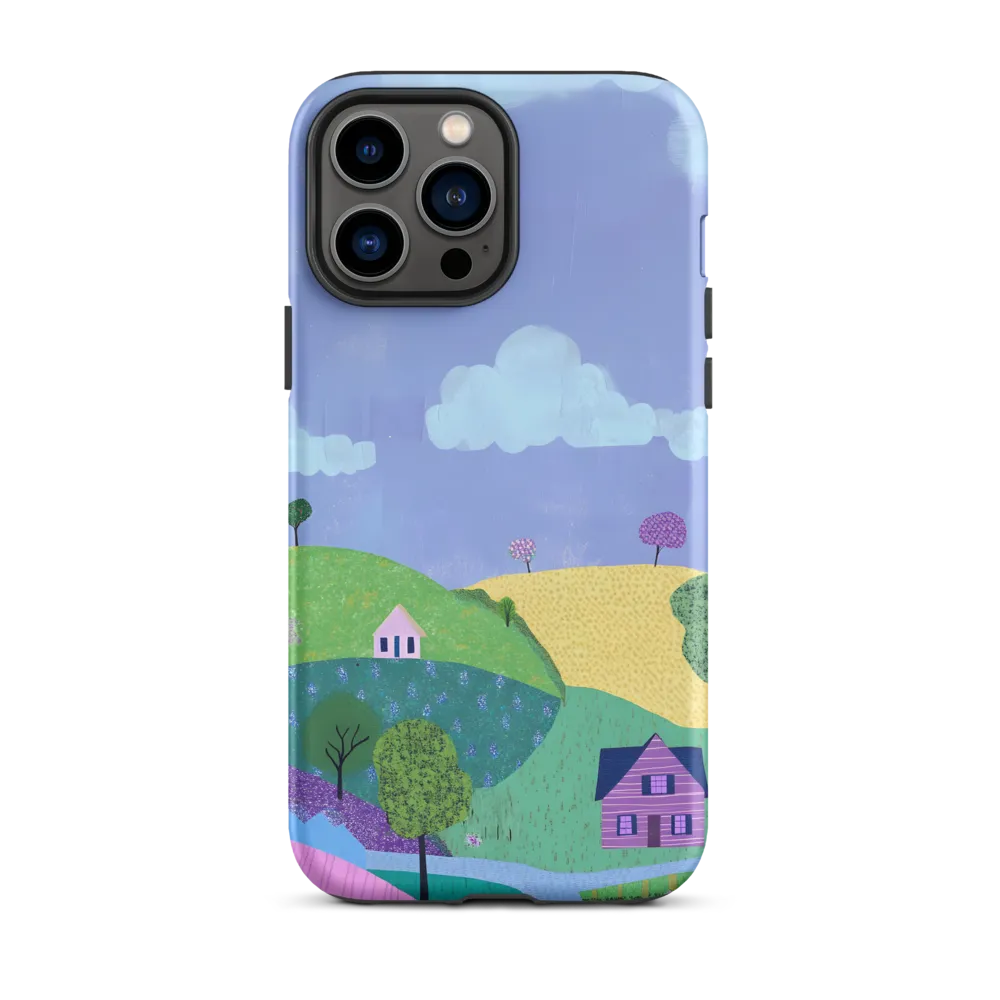 Whimsical Hills and Quaint Homes | Phone Case |  13 Pro Max | Tough Case | Matte