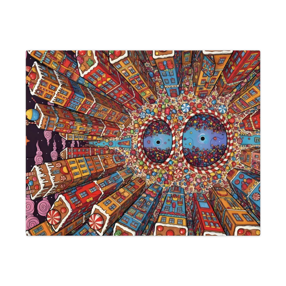 Candy City 
 Jigsaw Puzzle in Tin Box