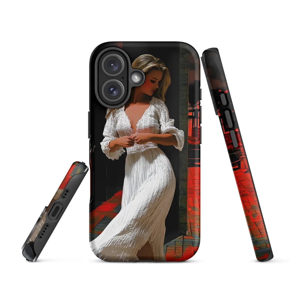 Elegance in White | Phone Case |  16 | Tough Case | Matte