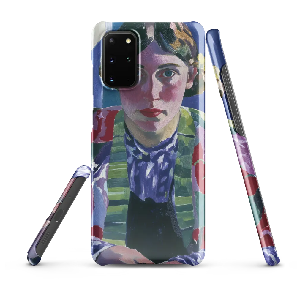 Vibrant Gaze: A Modernist Portrait