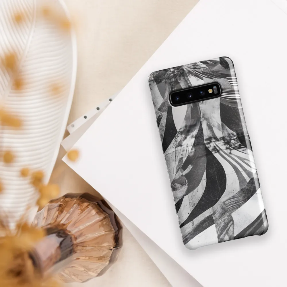 Fluidity in Monochrome | Phone Case |  S10 Plus | Snap Case | Glossy