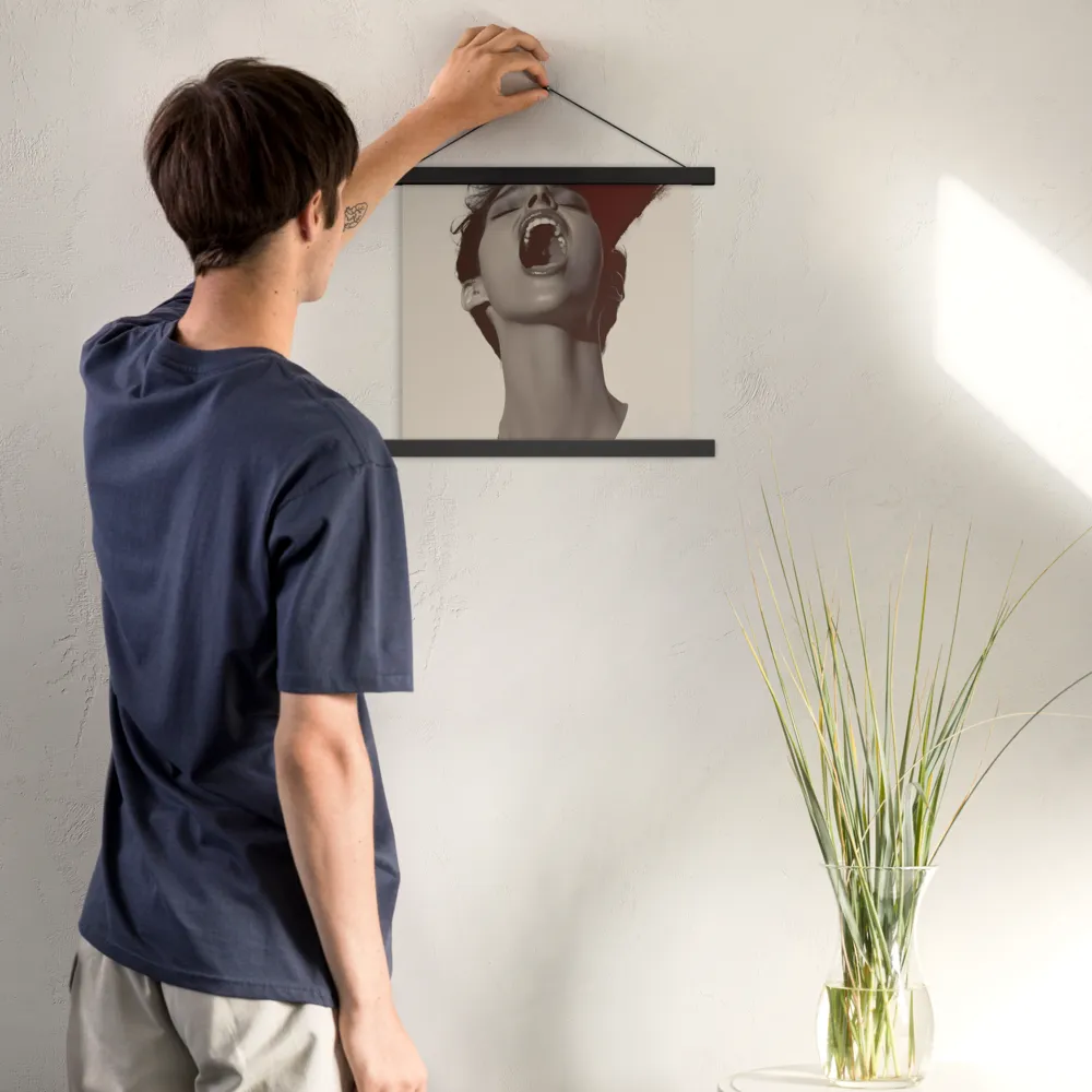 Echoes of Emotion | Poster With Black Wood Hanger | 14″×14″