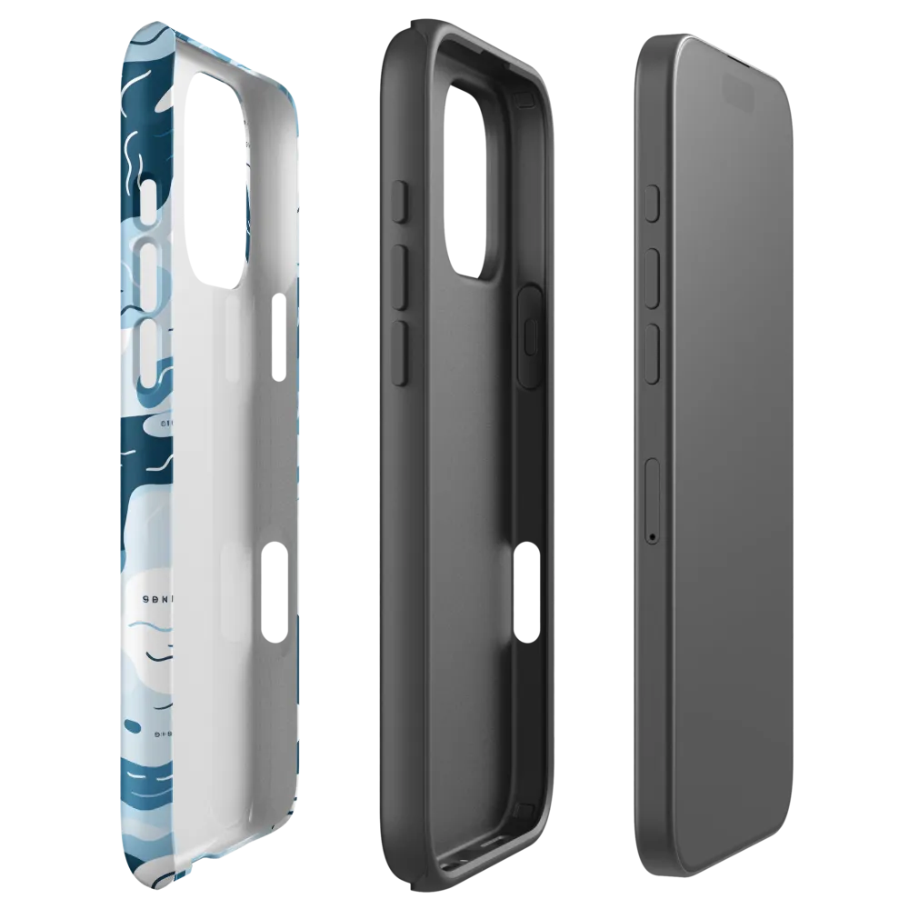 Flowing Waters: An Abstract Journey | Phone Case |  16 Pro Max | Tough Case | Matte