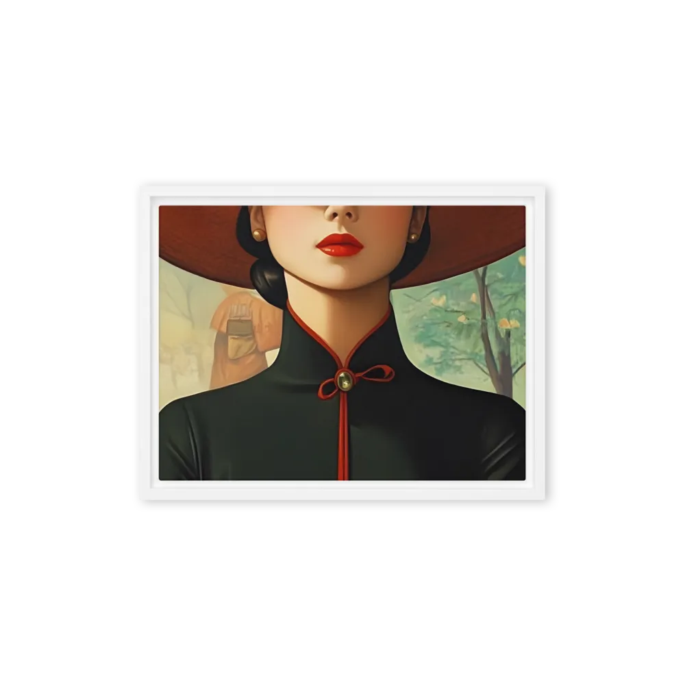 Elegance in Tranquility | Canvas with White Frame | 12″×16″