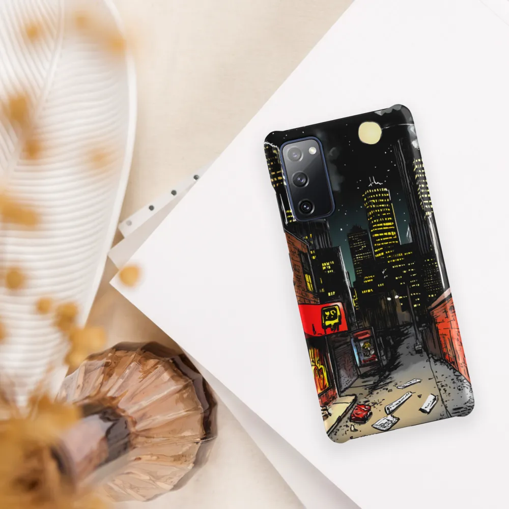 Nocturnal Cityscape: The Hidden Alley | Phone Case |  S20 FE | Snap Case | Matte