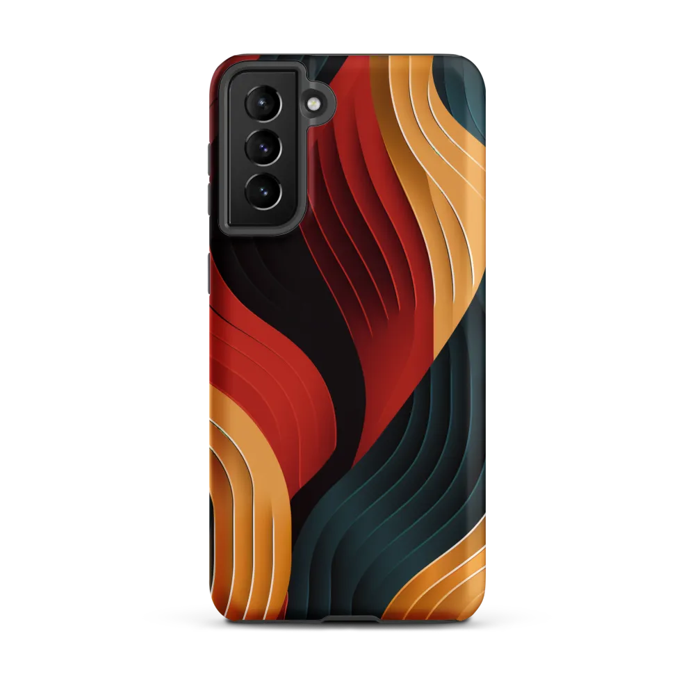 Dynamic Waves of Color | Phone Case |  S21 Plus | Tough Case | Matte