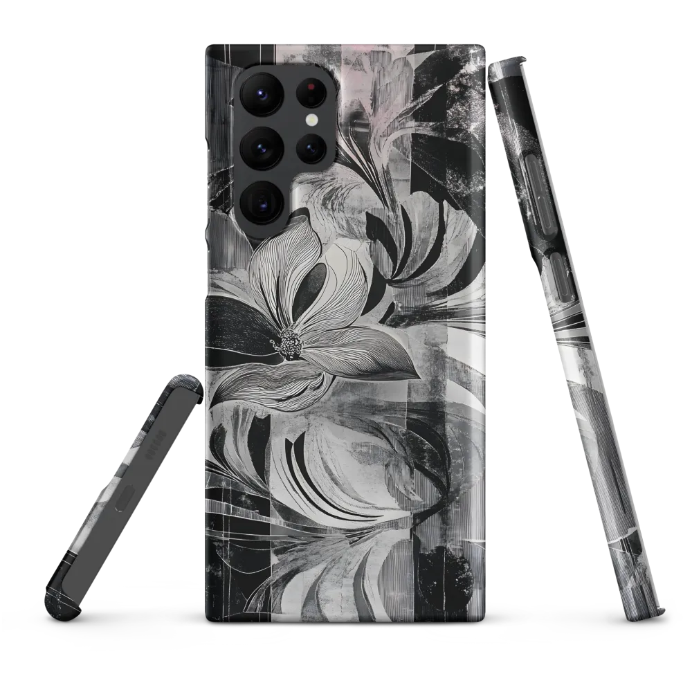 Floral Fusion in Monochrome