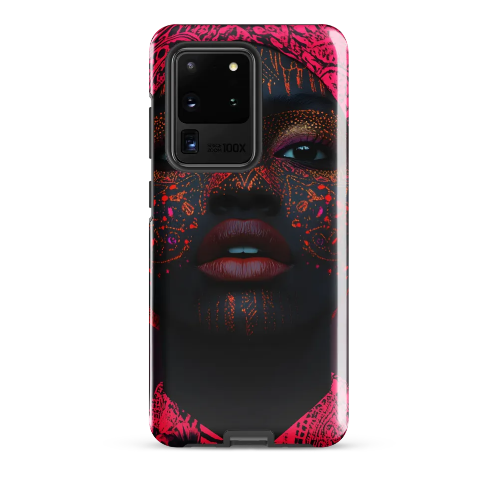 Neon Adornments: A Portrait of Cultural Expression